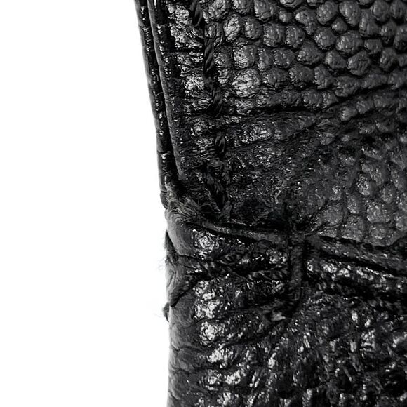 Chanel Cocomark Handbag Matelasse Handbag Caviar Skin Black A21397 Women's - Picture 11 of 14